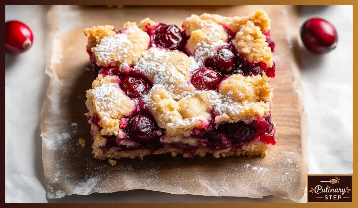 Cranberry Crumble Bars