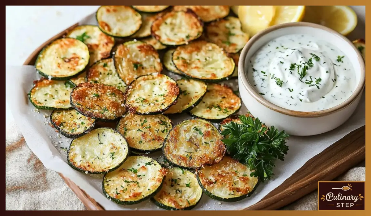 Crispy Baked Zucchini Chips
