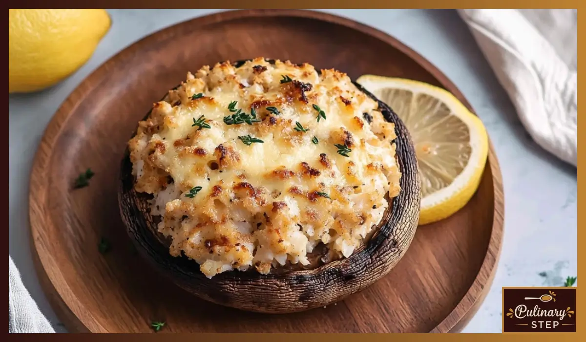 Crab Stuffed Portobello Mushrooms