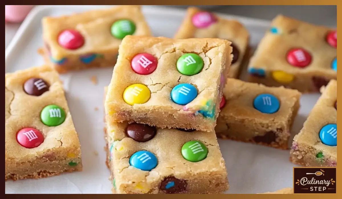 M&M Sugar Cookie Bars
