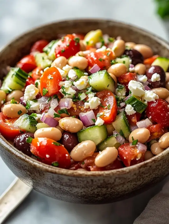Mediterranean White Bean Salad