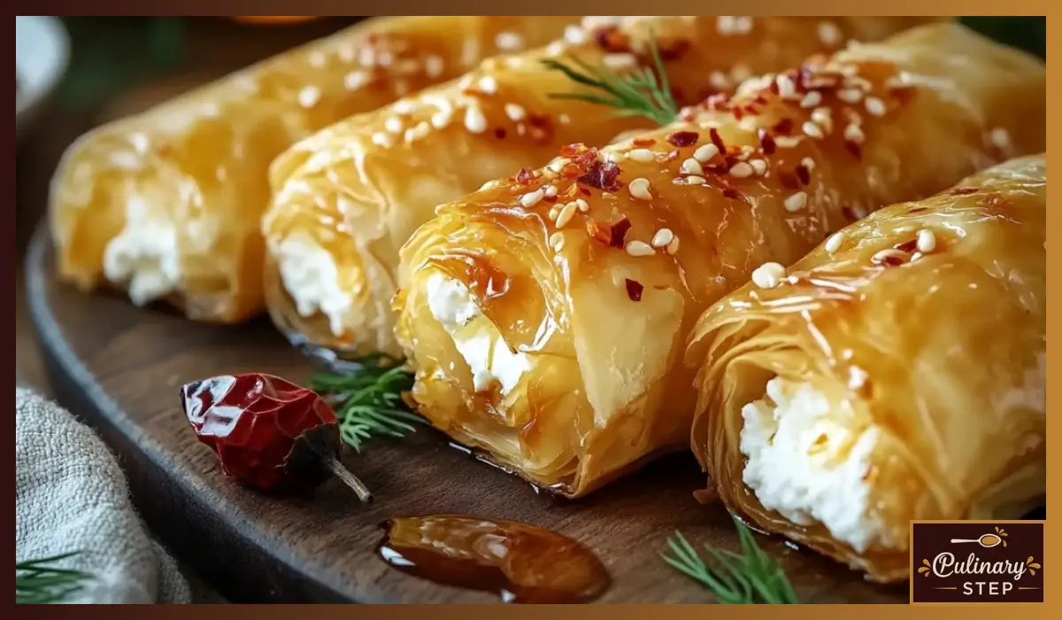 Feta Rolls Chili Honey